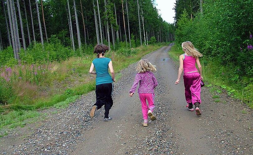Laufen macht besonders Kindern Spaß.