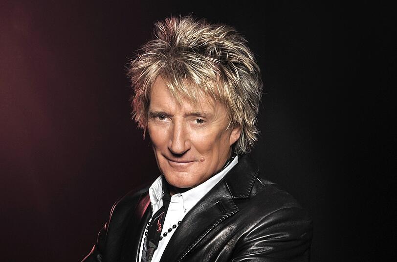 Der britische Sänger Rod Stewart, fotografiert von seiner dritten Frau.