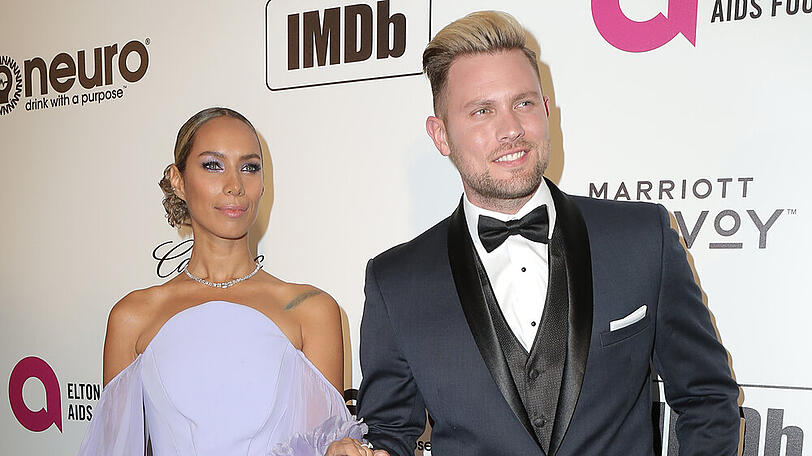 Sängerin Leona Lewis und Choreograf Dennis Jauch bei einer Veranstaltung im Februar 2019