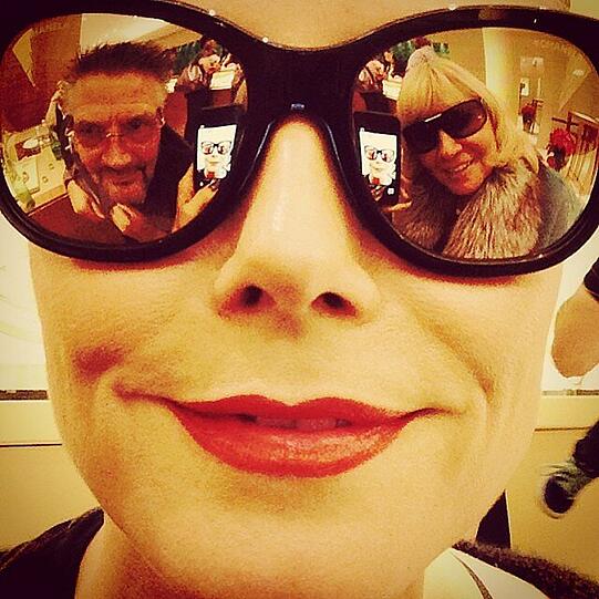 Familienbande beim Shoppen: Heidi mit Papa Günther und Mama Erna