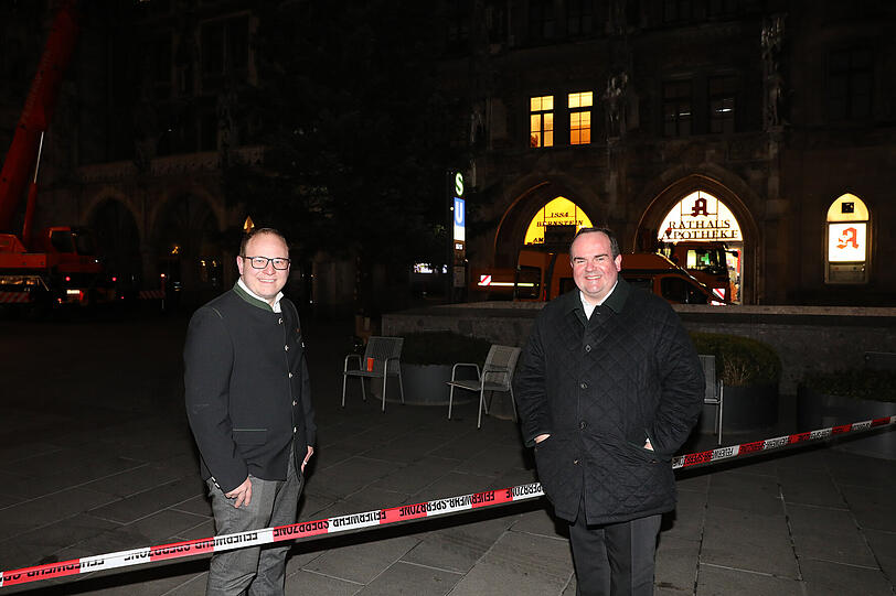 Max Bertl, Bürgermeister von Steingaden und Wirtschaftsreferent Clemens Baumgärtner