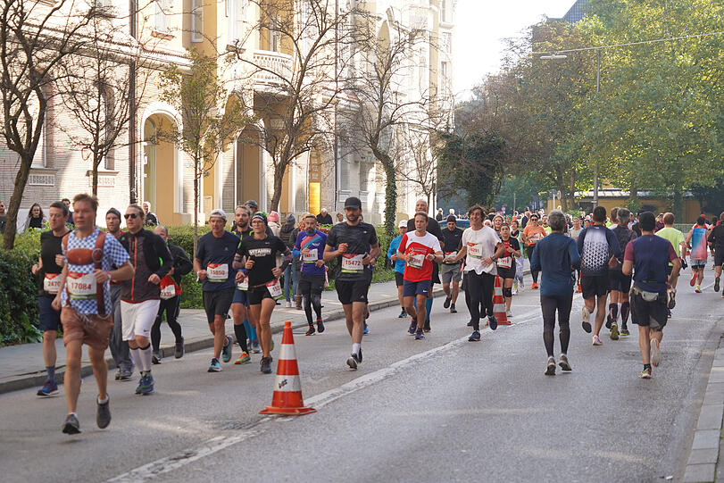 Die Strecke führte quer durch Schwabing.