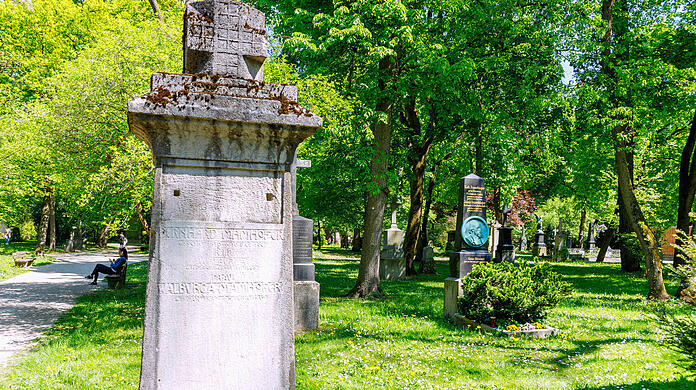 Der Münchner Nordfriedhof. Hier geschah der "Grabraub".