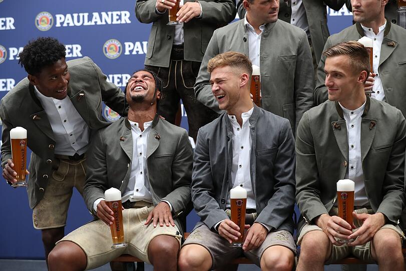 Die Bilder vom Lederhosen-Shooting des FC Bayern.