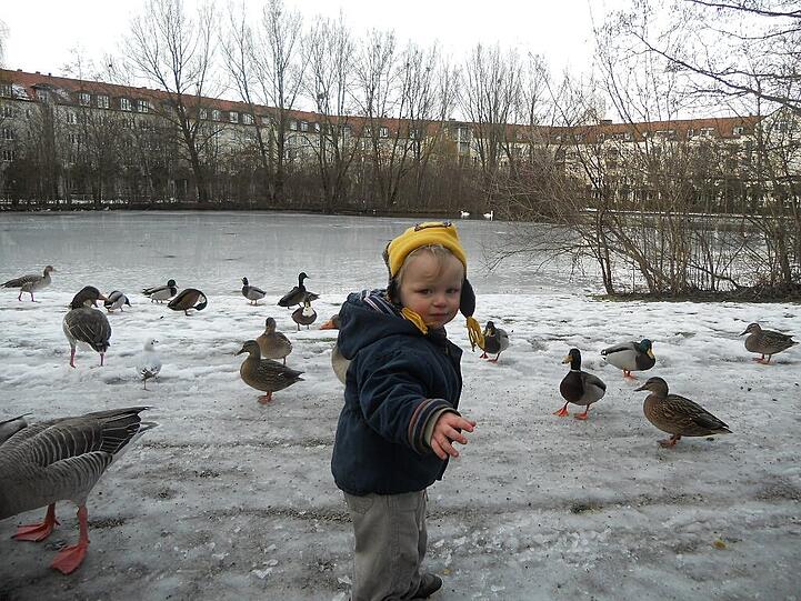 Und dass man auch bei Schmuddelwetter Spaß haben kann, das zeigt uns Jan, der Sohn von Stefan Doblinger.