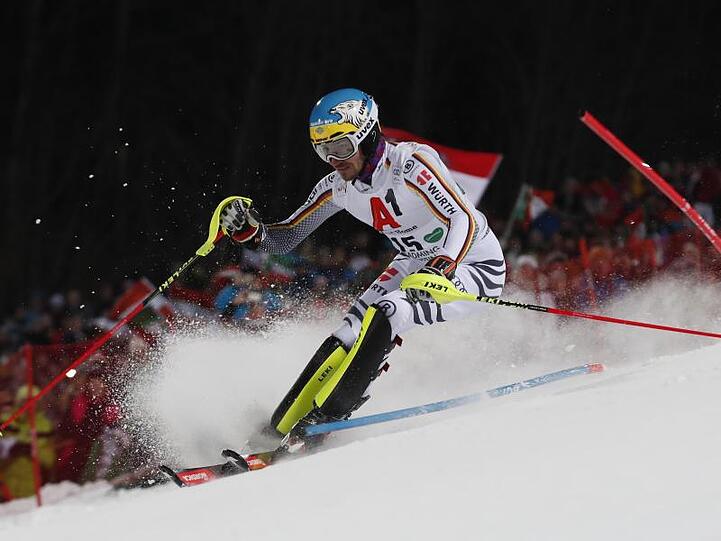 Felix Neureuther fährt beim Slalom-Weltcup in Schladming im ersten Durchgang.