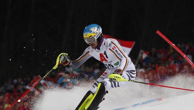Felix Neureuther fährt beim Slalom-Weltcup in Schladming im ersten Durchgang.