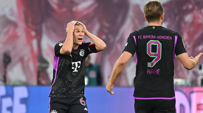 Wieder kein Sieg. Joshua Kimmich (l.) haderte vor allem mit der Art und Weise der Gegentore.