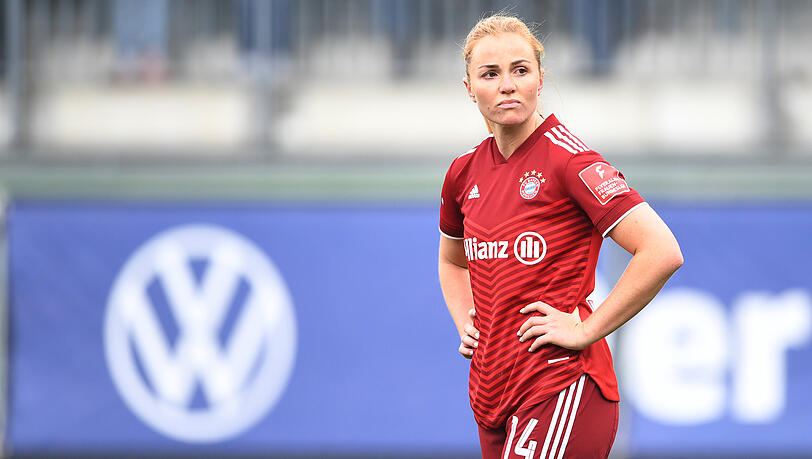 Gegen Wolsburg mussten die Frauen des FC Bayern München um Glodis Perla Viggosdottir eine bittere Niederlage einstecken.