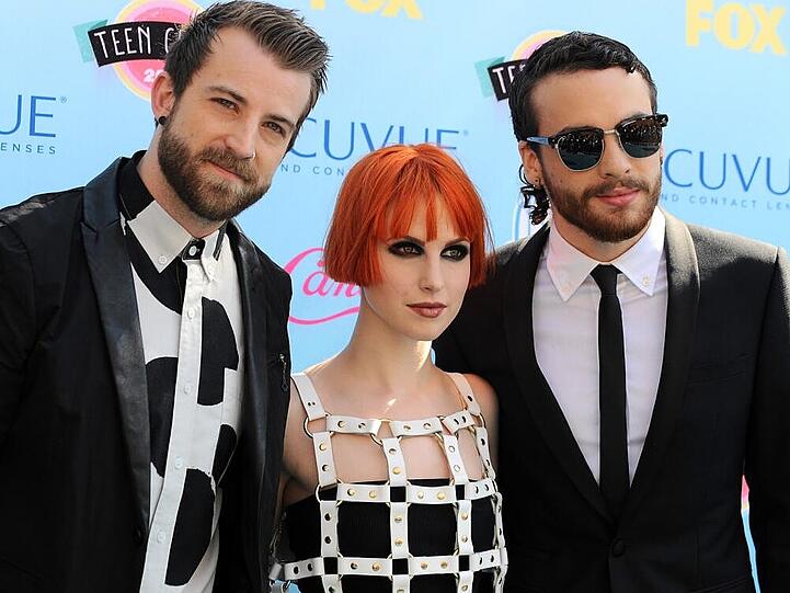 Das Paramore-Trio: (v.li) Jeremy Davis, Hayley Williams und Taylor York