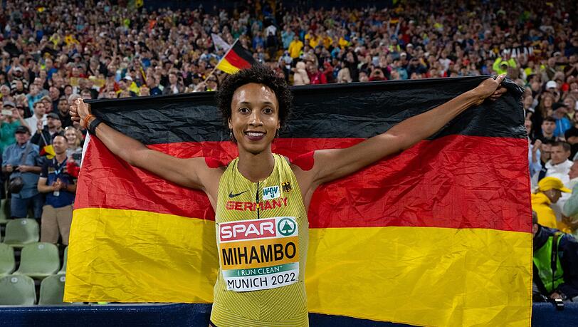 Malaika Mihambo freute sich bei der EM über Silber.
