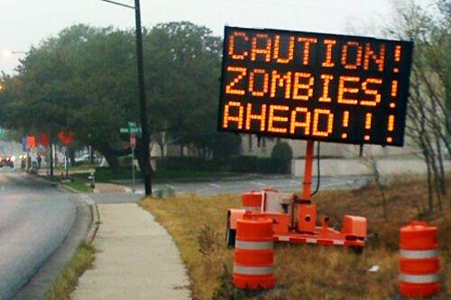 Und nun? Was tun? Zombie-Warnung in Austin, Texas
