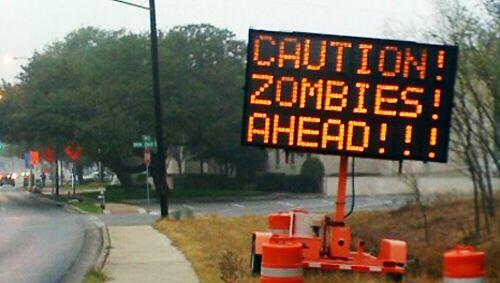 Und nun? Was tun? Zombie-Warnung in Austin, Texas Und nun? Was tun? Zombie-Warnung in Austin, Texas