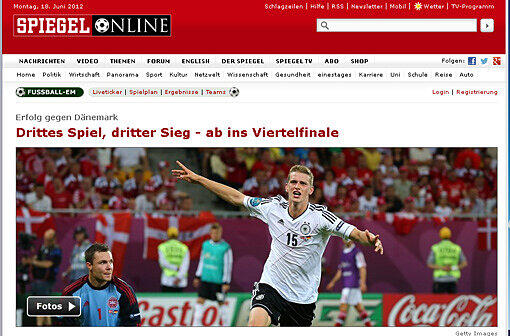 Auch Spiegel online schaut schon Richtung Viertelfinale