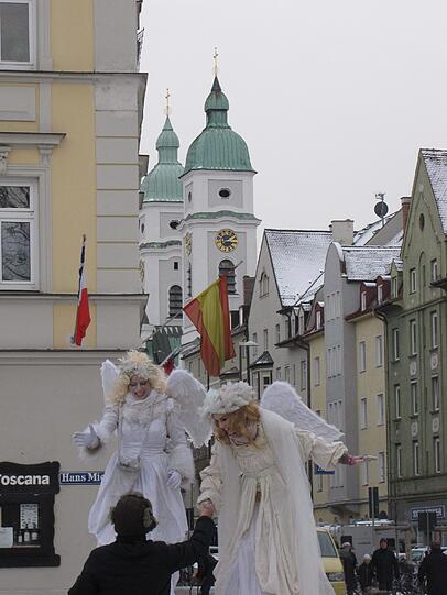 Auch die Engel haben auf dem Hans-Mielich-Platz vorbeigeschaut.