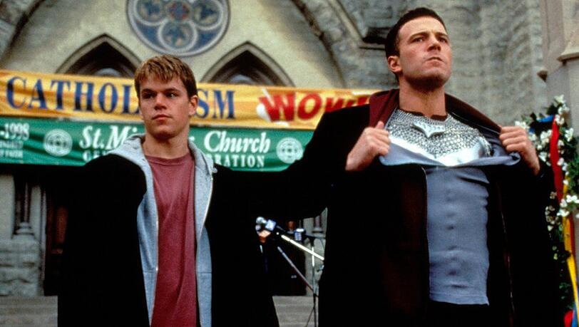 Die etwas anderen Racheengel: Matt Damon (l.) und Ben Affleck in Kevin Smiths "Dogma".