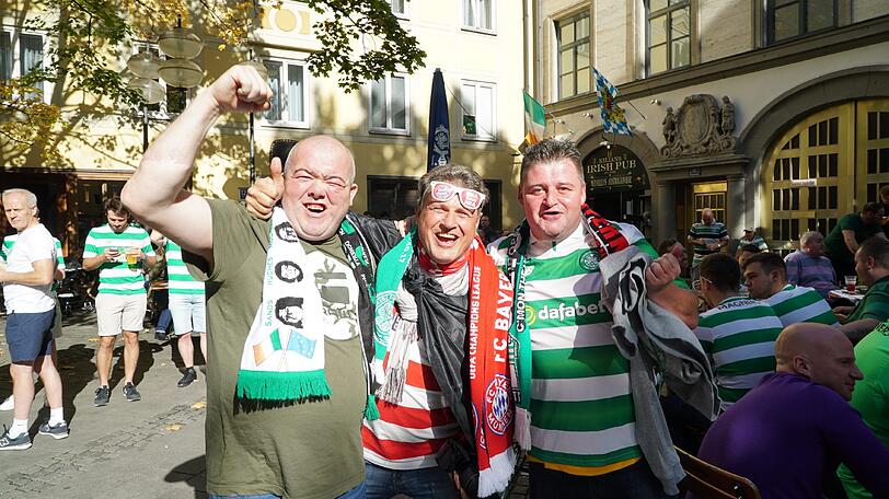 Beim Irish Pub finden sich ebenfalls viele Celtic-Fans.