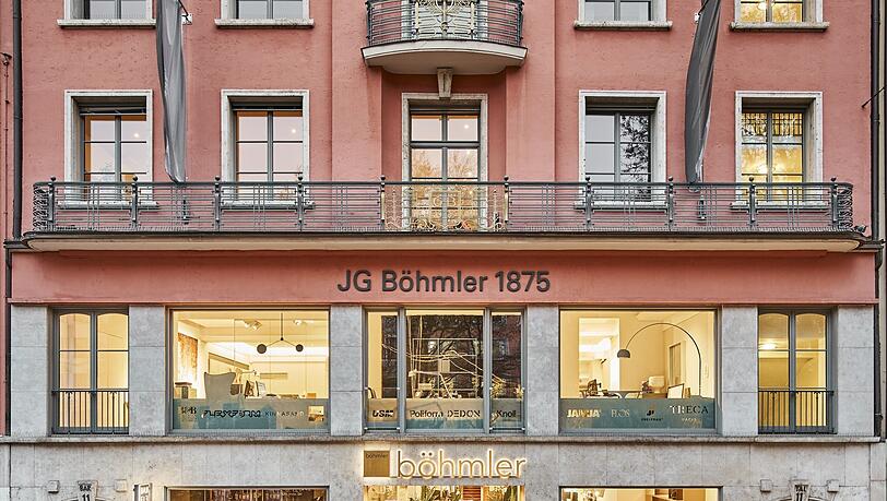 Der Name des Firmengründers steht wie eh und je an der Fassade: 1875 gründete Johann Georg Böhmler das Unternehmen. Der Name des Firmengründers steht wie eh und je an der Fassade: 1875 gründete Johann Georg Böhmler das Unternehmen.