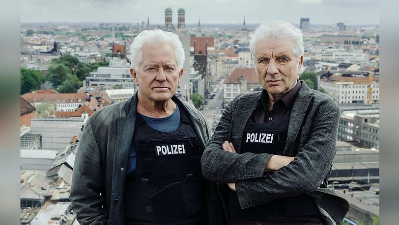 Batic (Miroslav Nemec, li.) und Leitmayr (Udo Wachtveitl) nehmen Abschied vom "Tatort".