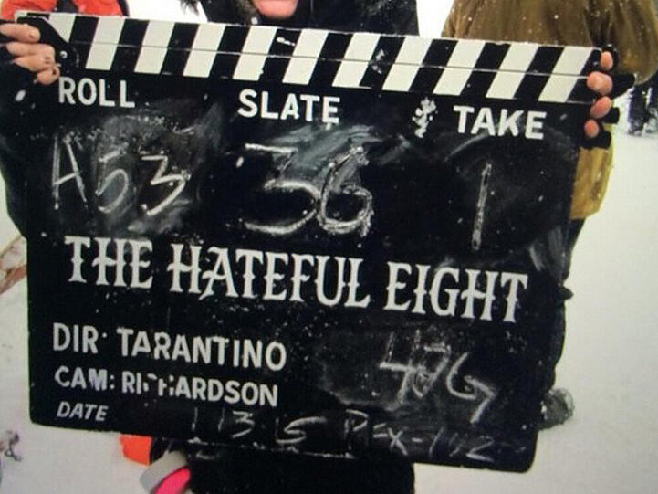 Take eins für "The Hateful Eight" in den Bergen von Colorado