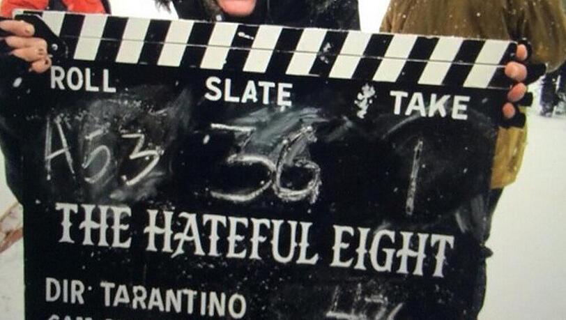 Take eins für "The Hateful Eight" in den Bergen von Colorado Take eins für "The Hateful Eight" in den Bergen von Colorado