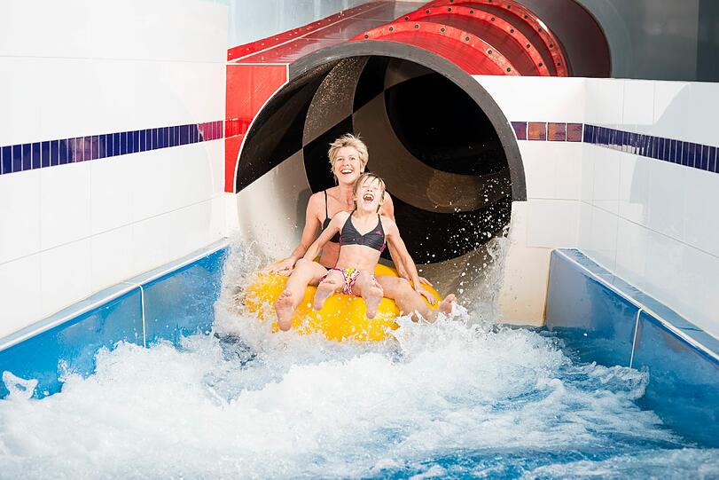 Kinderhotel Oberjoch: die längste Hotelwasserrutsche Deutschlands.