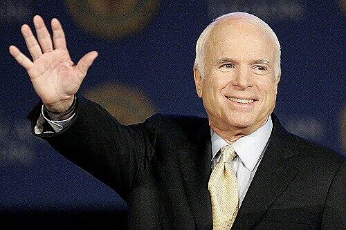 Versucht für gute Stimmung zu sorgen : McCain
