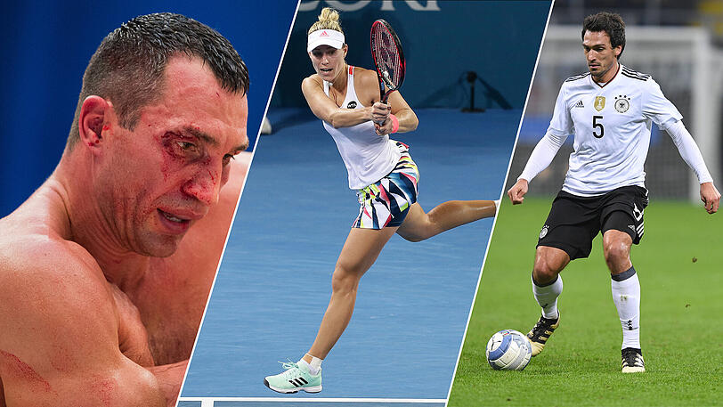 Wladimir Klitschko, Angelique Kerber und Mats Hummels (v.l.).