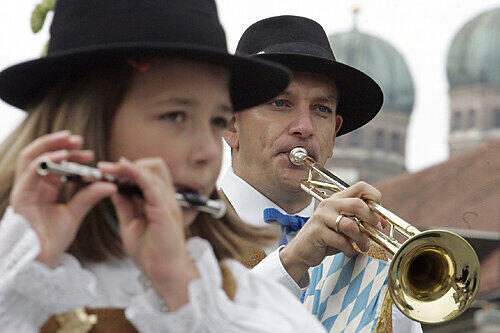 Der traditionelle Trachten-Umzug durch die Münchner Innenstadt.