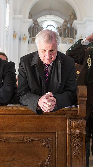 Der bayerische Ministerpräsident Horst Seehofer (CSU) bei der Gedenkveranstaltung für Franz Josef Strauß.