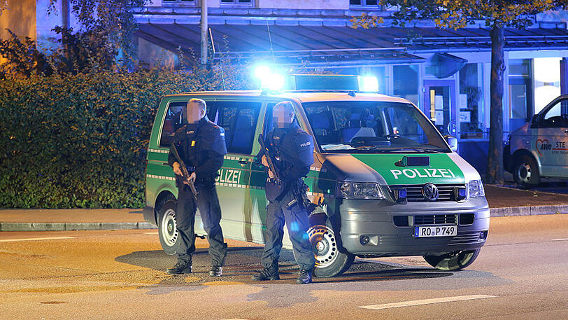 Ein Großaufgebot der Polizei war vor Ort.