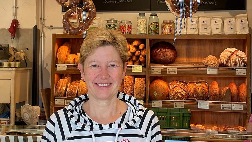 Gabriele Kiesewetter von der Bäckerei Neulinger. Gabriele Kiesewetter von der Bäckerei Neulinger.