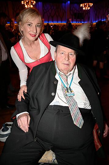 Schauspieler Ottfried Fischer mit Frau Simone