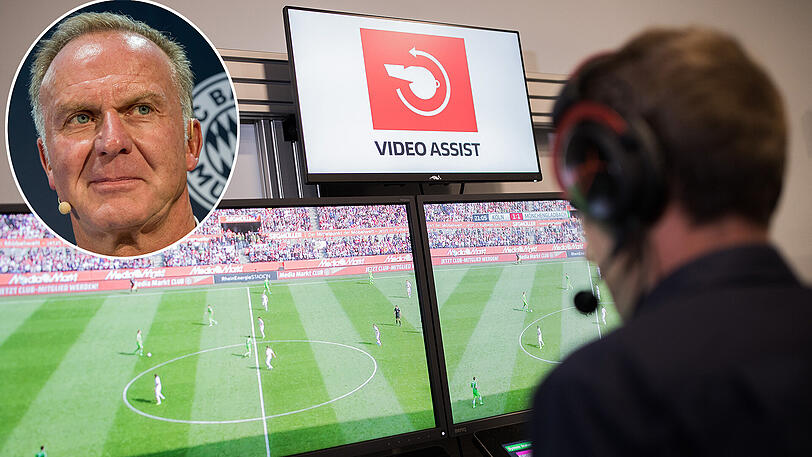 Bayern-Boss Karl-Heinz Rummenigge plädiert für mehr Gelassenheit beim Videobeweis.