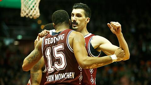 Leistungsträger beim FC Bayern Basketball: Reggie Redding (li.) und Nihad Djedovic.