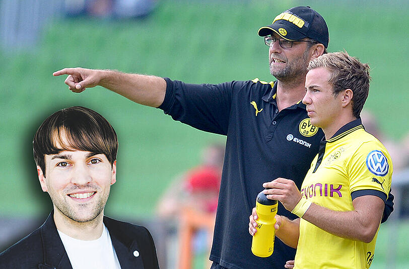 Bald wieder vereint? Jürgen Klopp und Mario Götze in gemeinsamen Dortmunder Zeiten.