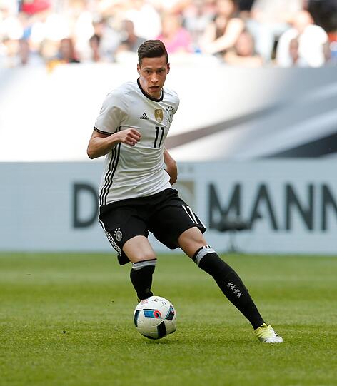 Der Wolfsburger Julian Draxler steht mit 24 Millionen Euro auf Platz acht des DFB-Marktwert-Rankings.