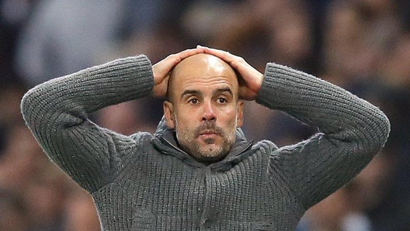 Trainer Pep Guardiola verpasste mit Man City erneut das Halbfinale der Champions League. Trainer Pep Guardiola verpasste mit Man City erneut das Halbfinale der Champions League.