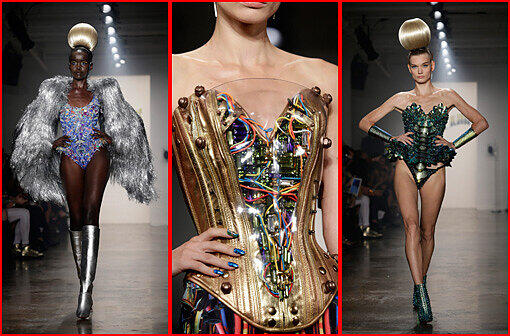 ... die Korsagendesigns zum Blickfang. Egal ob bunt, im Roboterlook oder doch ...