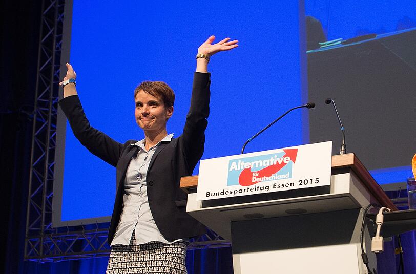 Die neugewählte Afd-Vorsitzende Frauke Petry.