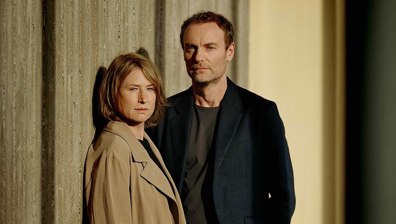 Corinna Harfouch und Mark Waschke drehen derzeit ihren ersten gemeinsamen rbb-"Tatort".