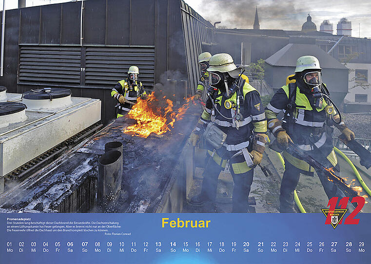 Der Kalender der Berufsfeuerwehr München 2016.