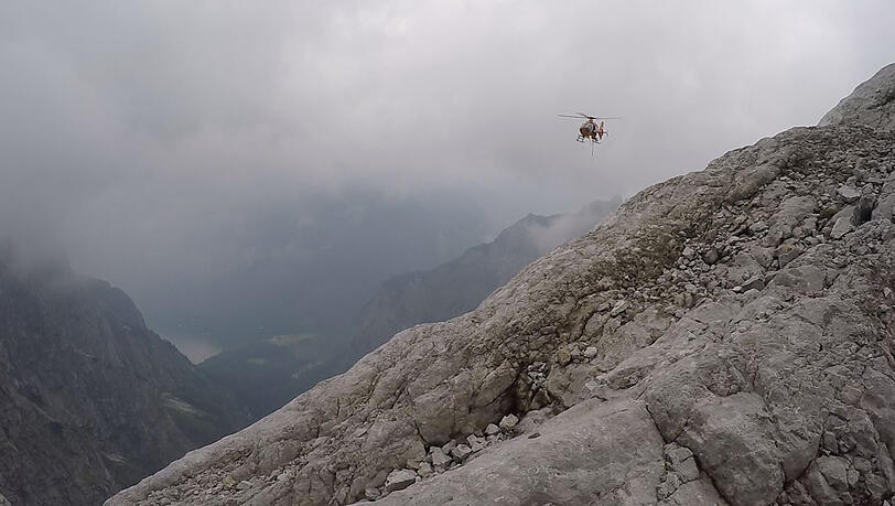 Einsatz-Bilder vom Samstag: Hier verletzte sich ein Münchner Bergsteiger am Watzmann. Einsatz-Bilder vom Samstag: Hier verletzte sich ein Münchner Bergsteiger am Watzmann.
