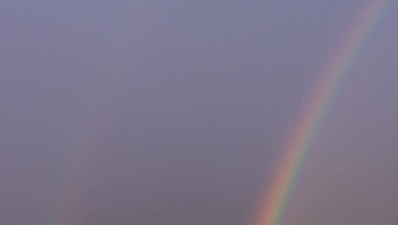 Der Regenbogen vor St. Klara in Zamdorf Der Regenbogen vor St. Klara in Zamdorf
