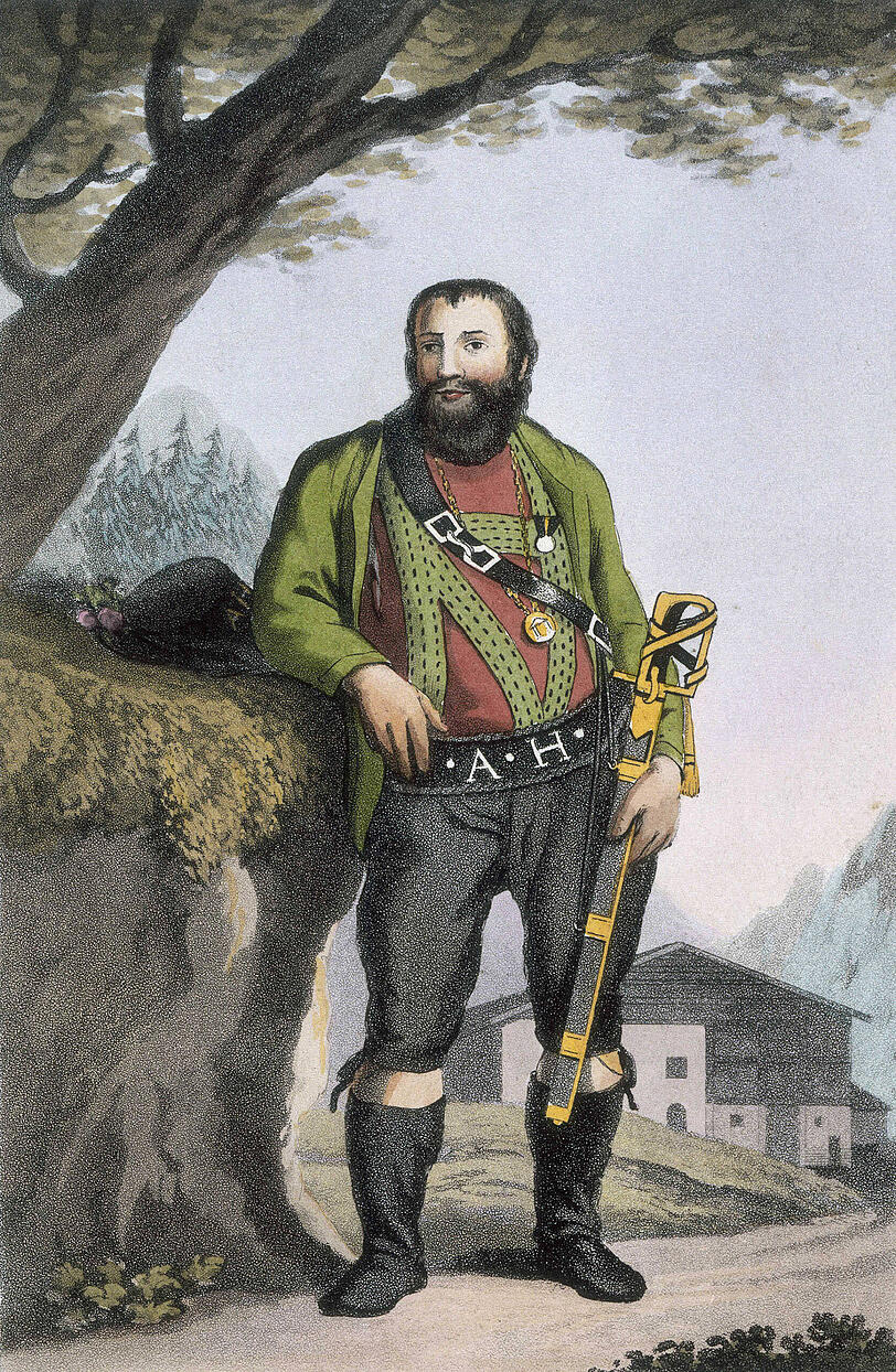 Portr&auml;t von Andreas Hofer (1767-1810).