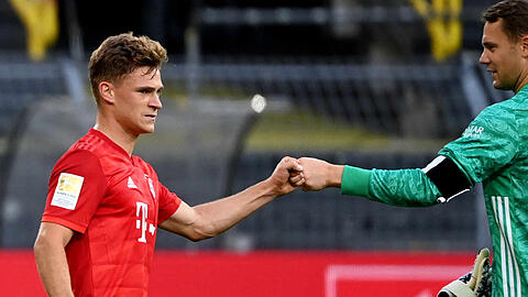 Joshua Kimmich (l.) sorgte gegen Dortmund für den entscheidenden Treffer.