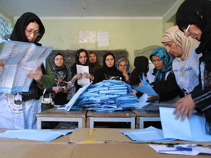 Wähler in Afghanistan
