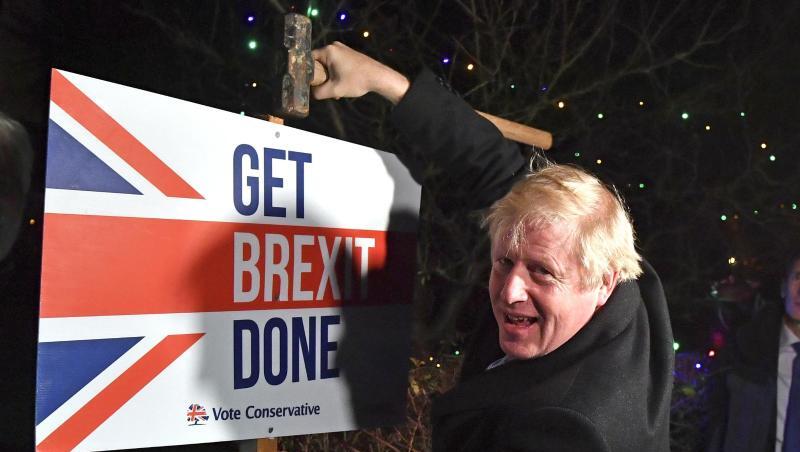 Boris Johnson im Wahlkampf. Boris Johnson im Wahlkampf.