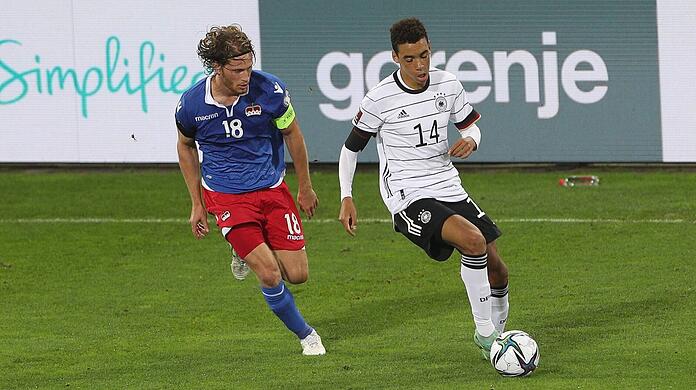 Jamal Musiala stand gegen Liechtenstein in der Startformation und wusste auch zu überzeugen.