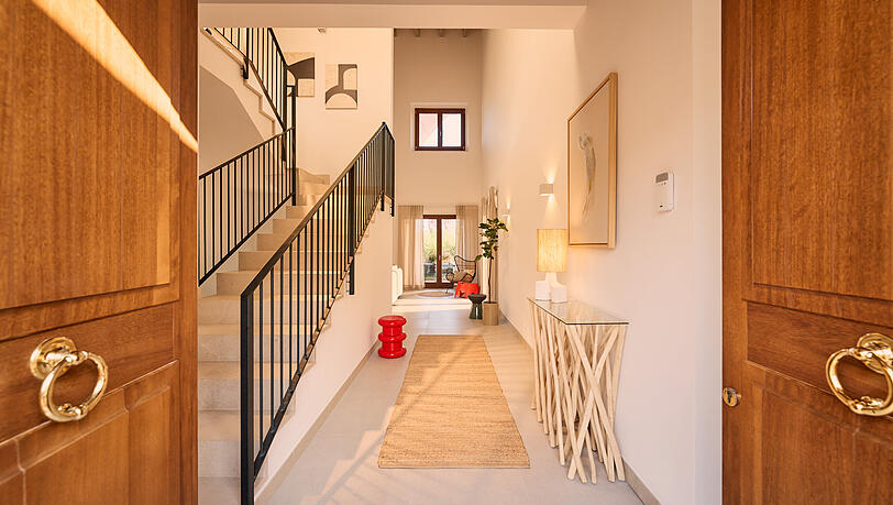 Ein Blick in den Eingangsbereich der Finca auf Mallorca. Ein Blick in den Eingangsbereich der Finca auf Mallorca.